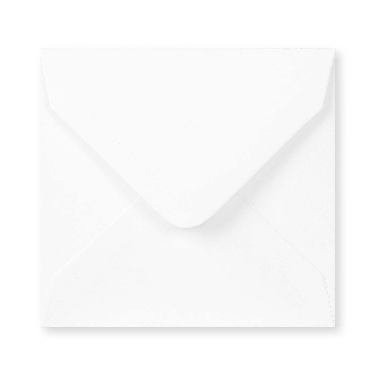 Klasická bílá čtvercová obálka 100x100 mm