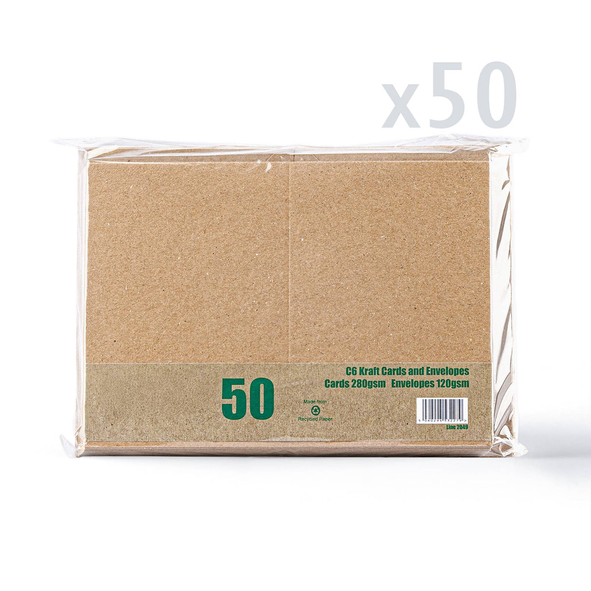 Kraftkort och kuvert - förpackning