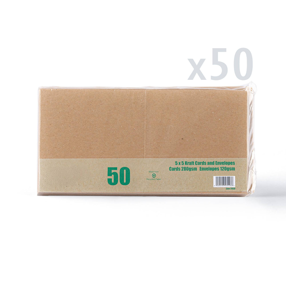 Kraftkort och kuvert - förpackning