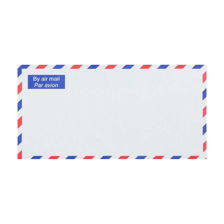 Sobre blanco para correo aéreo de 110x220 mm (DL)