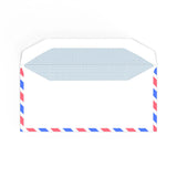 Weißer Luftpost Briefumschlag Airmail 110x220 mm (DL)