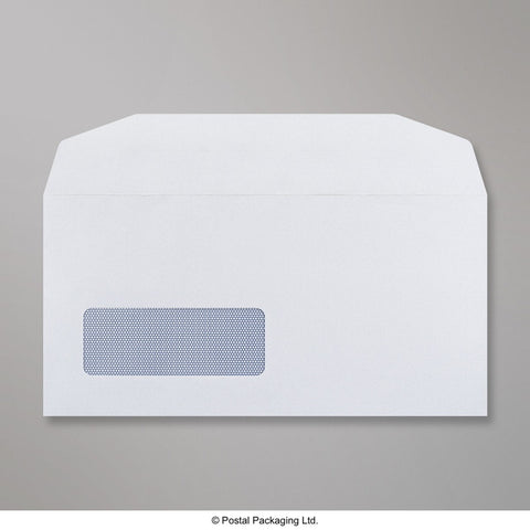 232 - White Blue Opaque Gummed Business Envelopes - Business Envelopes