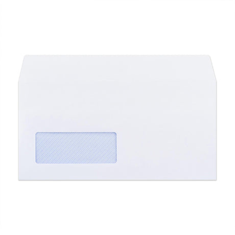 Sobre blanco con opacidad interior –  ventana 110x220 mm (DL) 90gr/m²