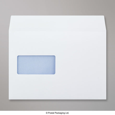 23708 - White Blue Opaque Peel and Seal Business Envelopes - Business Envelopes