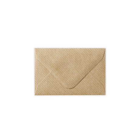 62x94mm smeđi rebrasti novčanik gumiran obična 100gsm tkane omotnice