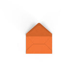 Eldorange kuvert 62x94 mm