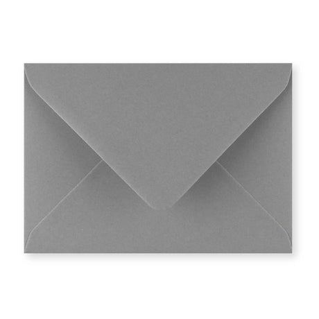 Dunkelgrauer Briefumschlag 114x162 mm (C6)