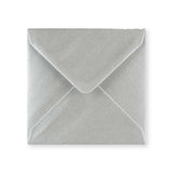 Metallic Silberner Briefumschlag 130x130 mm