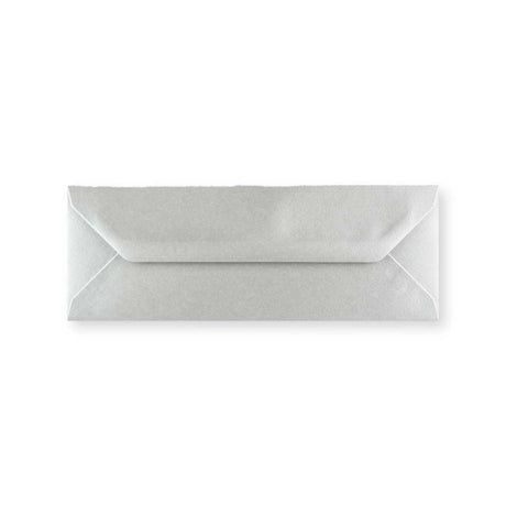 Metallisk sølvkonvolut 80x215 mm