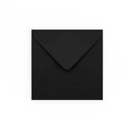 Black Gummed V-Flap Envelope (130 x 130 mm)