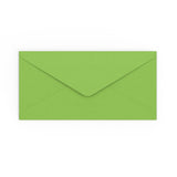 DL Mid Green Gummed V-Flap Envelope (110 x 220mm)