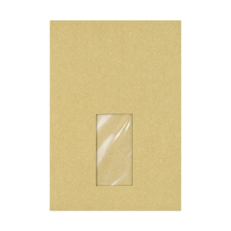Manila Faltentasche mit Fenster 229x162x25 mm (C5)