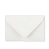 62x94 mm Wit Gelegde Envelop