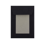 Čierna Obálka s Kartónovou Zadnou Stenou 162x114 mm (C6)