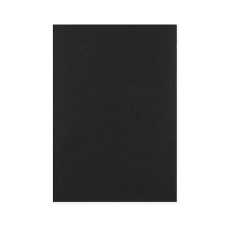 Fuldstændig  Sort Kuvert med Kartonbagside 229x162 mm (C5)