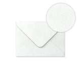 Busta colore bianco con effetto martellato 82x113 mm (C7)
