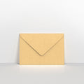 A01125 - Brown Ribbed Gummed Greeting Card V Flap Envelopes - Greeting Card Envelopes