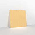 A01140 - Brown Ribbed Gummed Greeting Card V Flap Envelopes - Greeting Card Envelopes