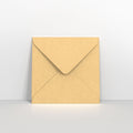 A01155 - Brown Ribbed Gummed Greeting Card V Flap Envelopes - Greeting Card Envelopes