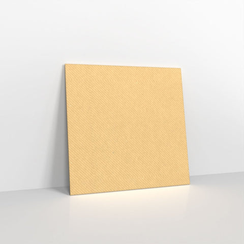 A01155 - Brown Ribbed Gummed Greeting Card V Flap Envelopes - Greeting Card Envelopes