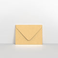 A0170100 - Brown Ribbed Gummed Greeting Card V Flap Envelopes - Greeting Card Envelopes