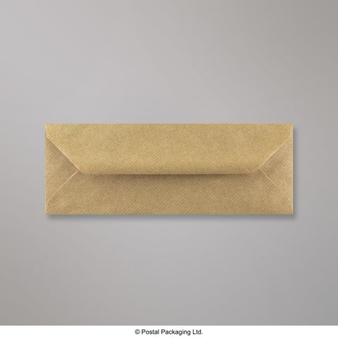 A0180215 - Brown Ribbed Gummed Greeting Card V Flap Envelopes - Greeting Card Envelopes