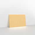 A0182 - Brown Ribbed Gummed Greeting Card V Flap Envelopes - Greeting Card Envelopes