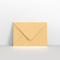 A01C5 - Brown Ribbed Gummed Greeting Card V Flap Envelopes - Greeting Card Envelopes