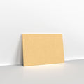 A01C6 - Brown Ribbed Gummed Greeting Card V Flap Envelopes - Greeting Card Envelopes