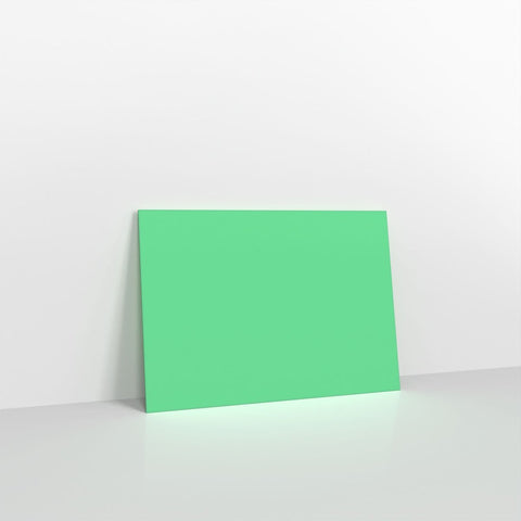 AAE53C6 - Spearmint Green Coloured Gummed Greeting Card V Flap Envelopes - Greeting Card Envelopes