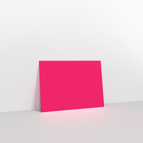 AD28133 - Fuchsia Pink Coloured Gummed V Flap Envelopes - Greeting Card Envelopes