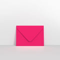 AD28133 - Fuchsia Pink Coloured Gummed V Flap Envelopes - Greeting Card Envelopes