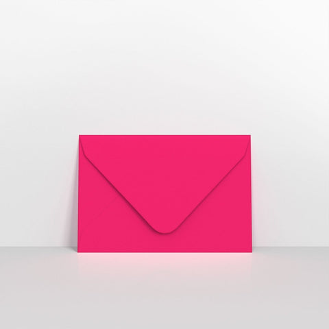 AD2862 - Fuchsia Pink Coloured Gummed V Flap Envelopes - Greeting Card Envelopes