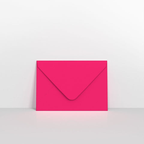 AD2882 - Fuchsia Pink Coloured Gummed V Flap Envelopes - Greeting Card Envelopes