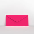 AD28DL - Fuchsia Pink Coloured Gummed V Flap Envelopes - Greeting Card Envelopes