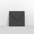 AN37100 - Black Coloured Gummed Greeting Card V Flap Envelopes - Greeting Card Envelopes