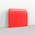 B7C5 - Translucent Red Peel & Seal Envelopes - Translucent Envelopes