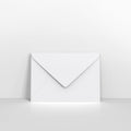 C03125 - White Coloured V Flap Envelopes - Greeting Card Envelopes