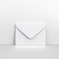 C0393130 - White Coloured V Flap Envelopes - Greeting Card Envelopes