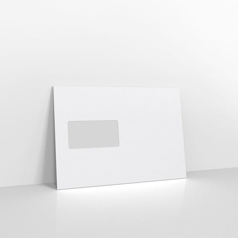 C03C5PS - W - White Coloured V Flap Envelopes - Greeting Card Envelopes