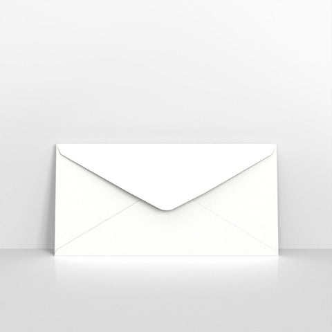 C03DL - White Coloured V Flap Envelopes - Greeting Card Envelopes