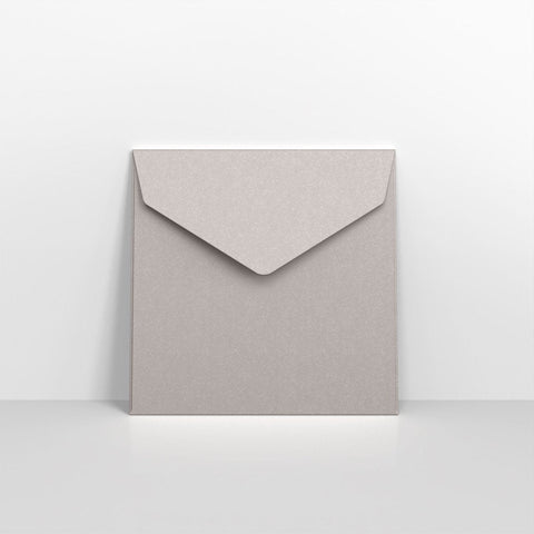 CEV155S - Silver Coloured Peel and Seal V Flap Envelopes - Coloured Peel and Seal Envelope