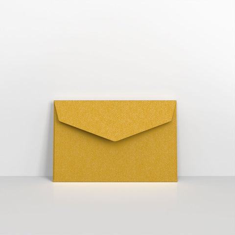 CEV62G - Gold Coloured Peel and Seal V Flap Envelopes - Coloured Peel and Seal Envelope