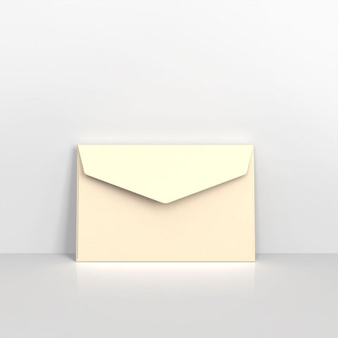 CEV62I - Ivory Coloured Peel and Seal V Flap Envelopes - Coloured Peel and Seal Envelope