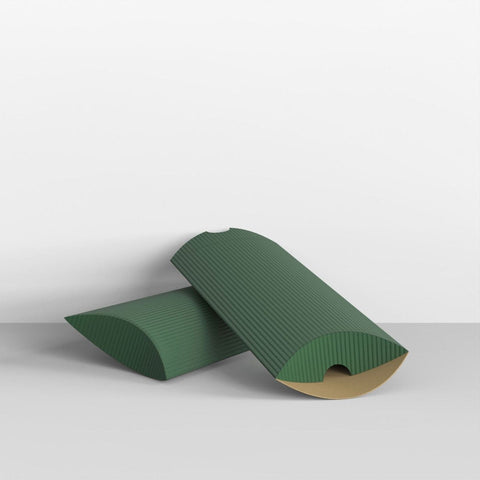 CPB110DGR - Dark Green Corrugated Pillow Boxes - Pillow Boxes