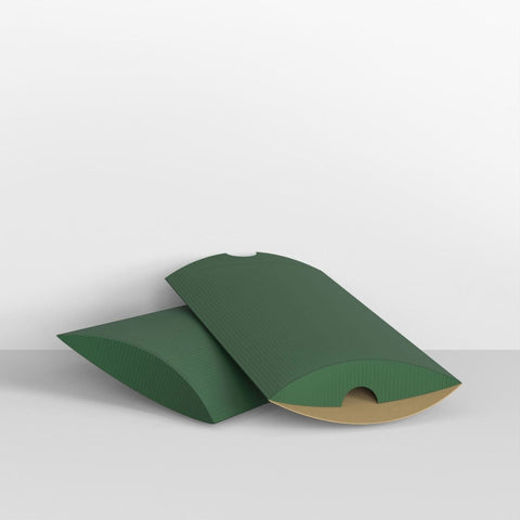 CPB110DGR - Dark Green Corrugated Pillow Boxes - Pillow Boxes