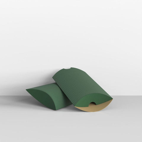 CPB110DGR - Dark Green Corrugated Pillow Boxes - Pillow Boxes