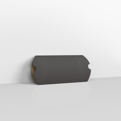 CPB114B - Black Corrugated Pillow Boxes - Pillow Boxes