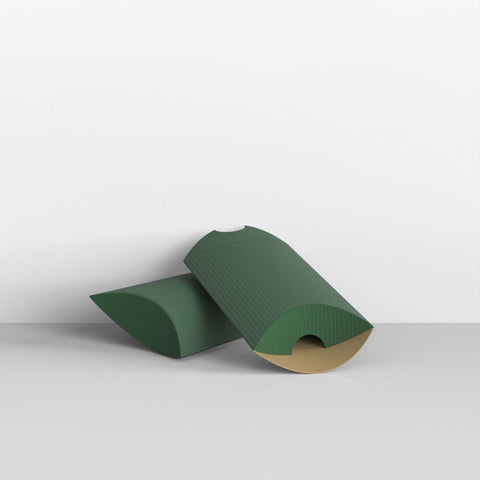 CPB114DGR - Dark Green Corrugated Pillow Boxes - Pillow Boxes