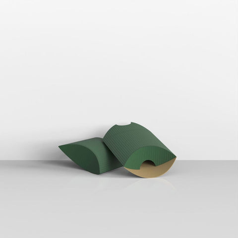 CPB81DGR - Dark Green Corrugated Pillow Boxes - Pillow Boxes